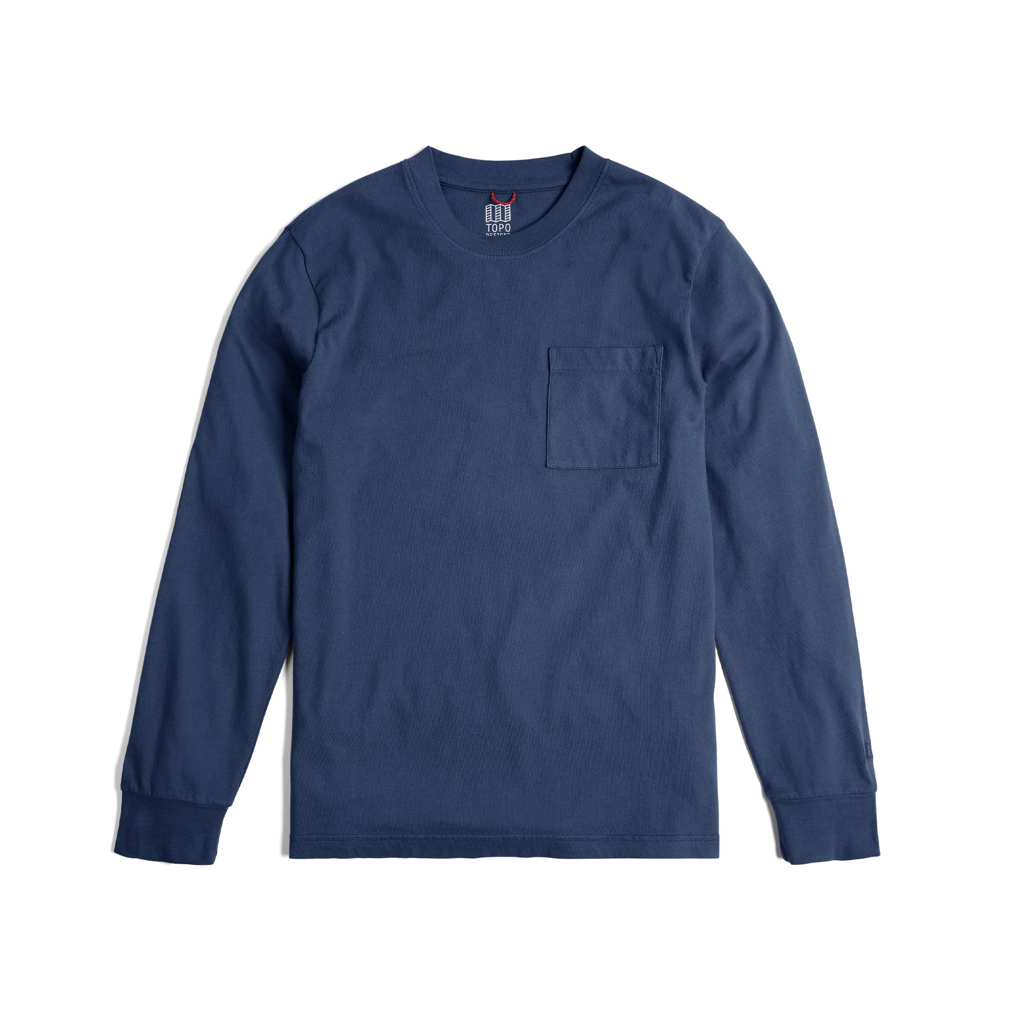 Dirt Pocket Tee L/S in "Dark Denim"