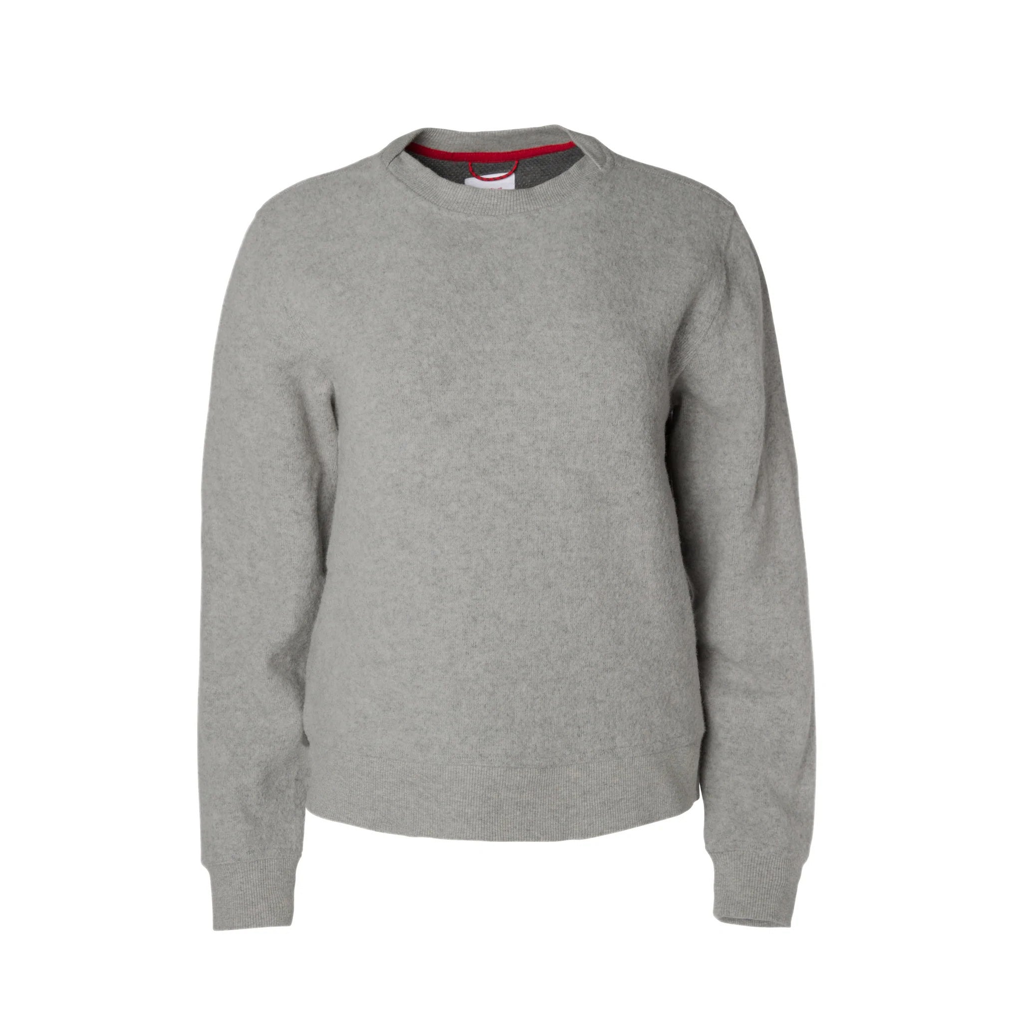 Topo Designs Women's Global Sweater recycled Italian wool crewneck pullover in "Gray"