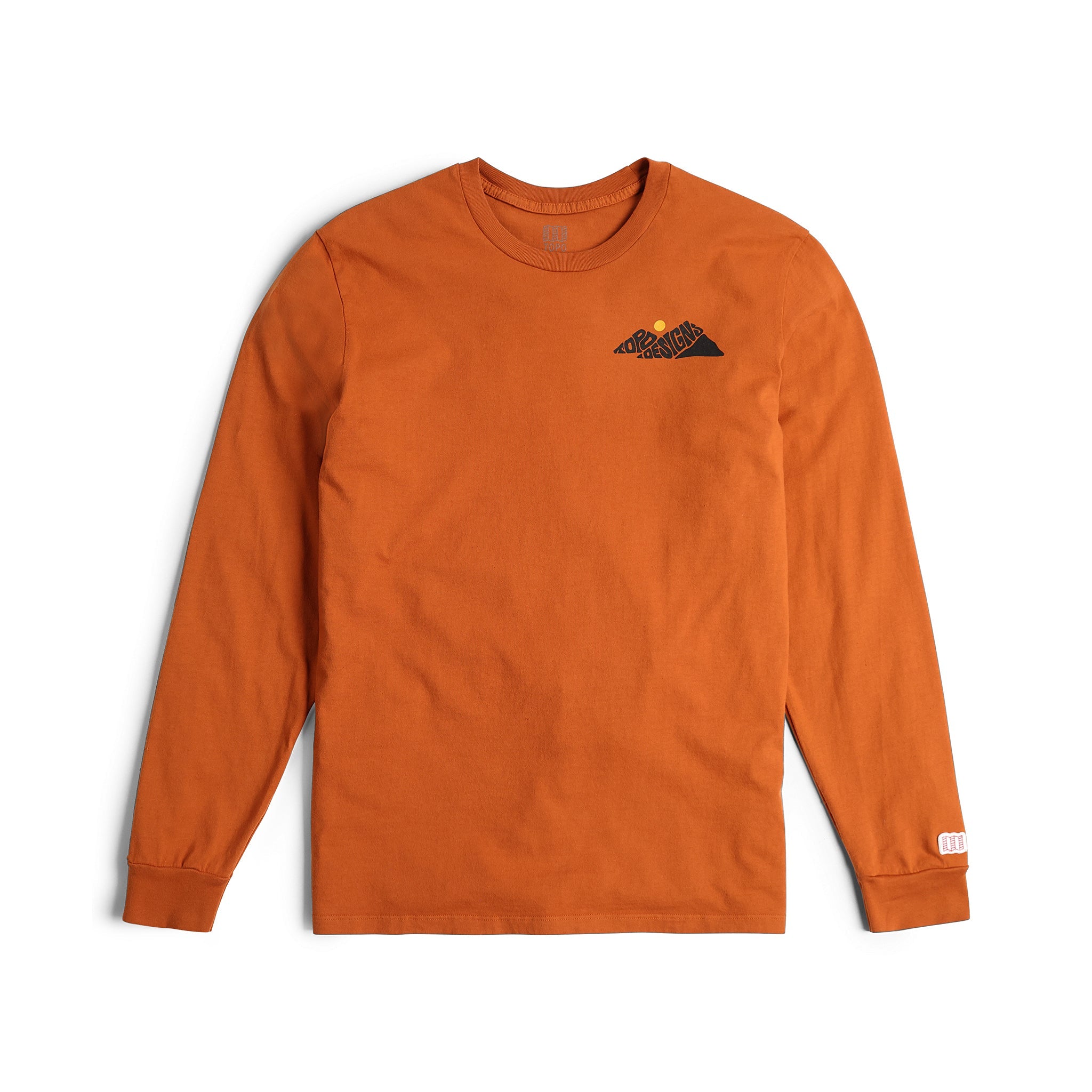 Rugged Peaks Longsleeve Graphic Tee in "Clay"