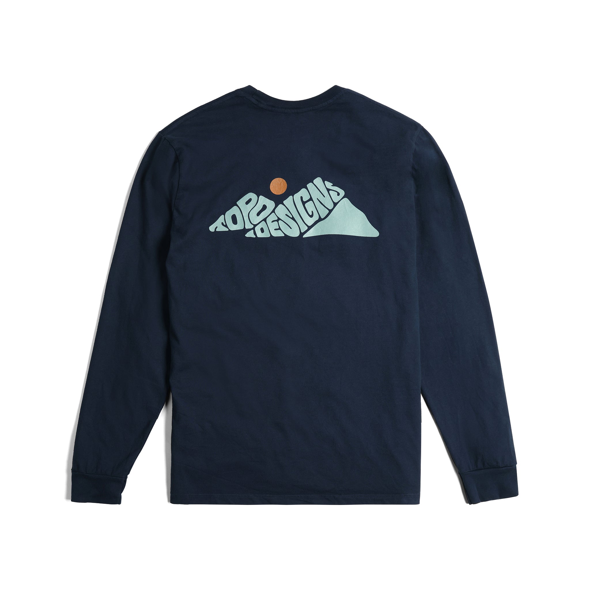 Rugged Peaks Longsleeve Graphic Tee in "Navy"