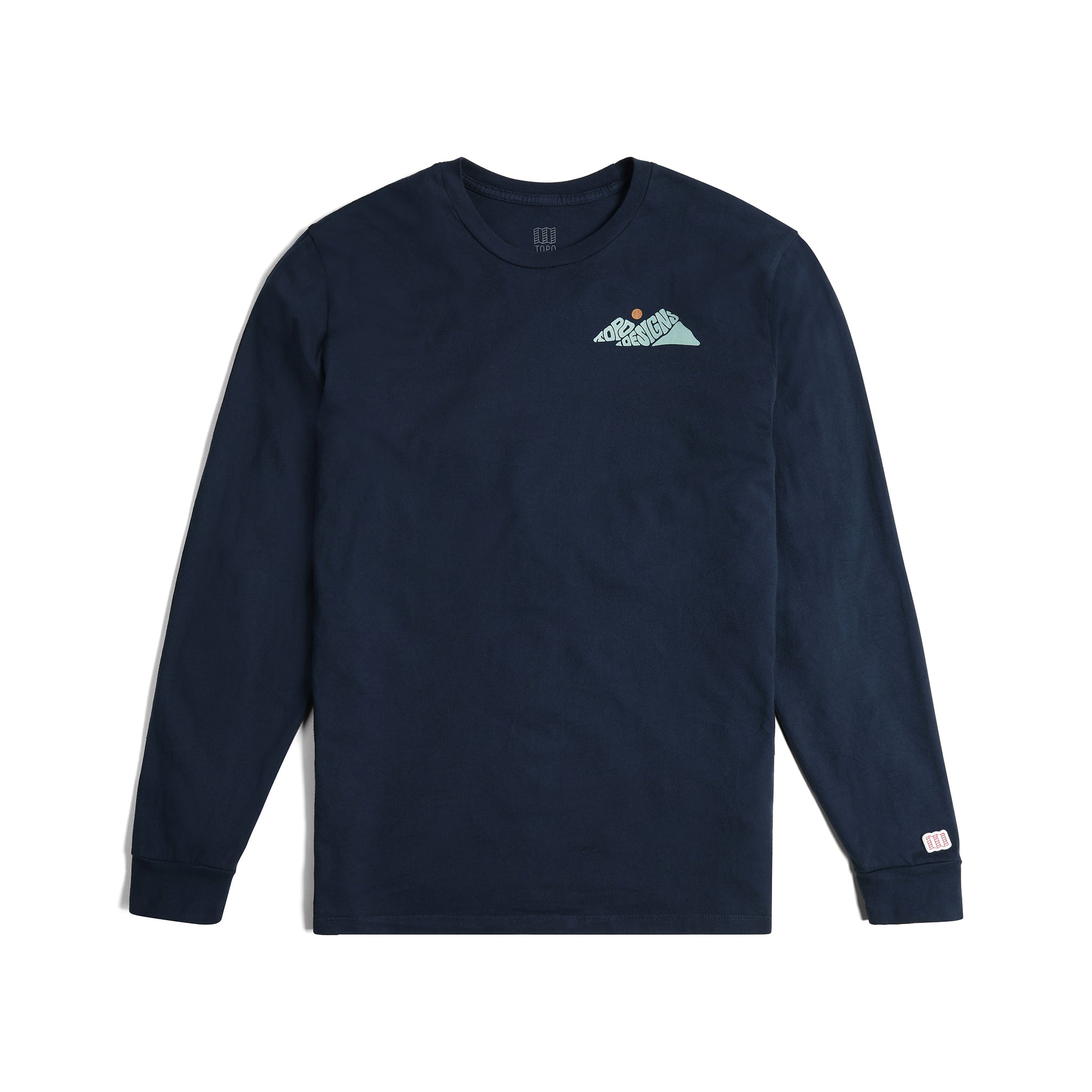 Rugged Peaks Longsleeve Graphic Tee in "Navy"