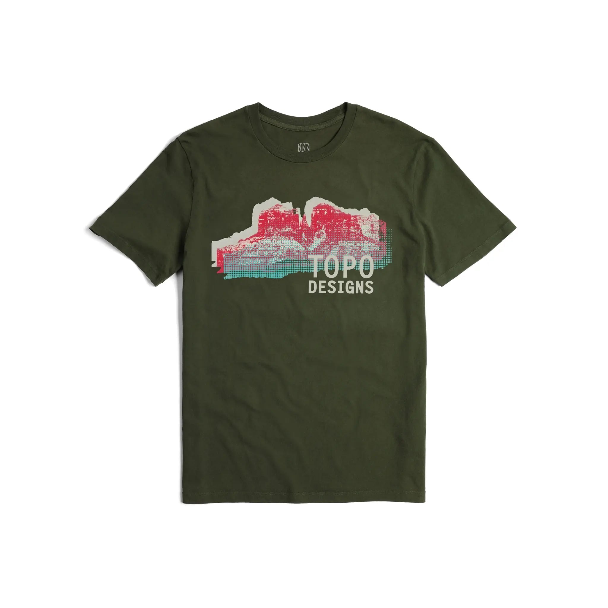 Topo Designs Semi-Desert Tee in "Olive"