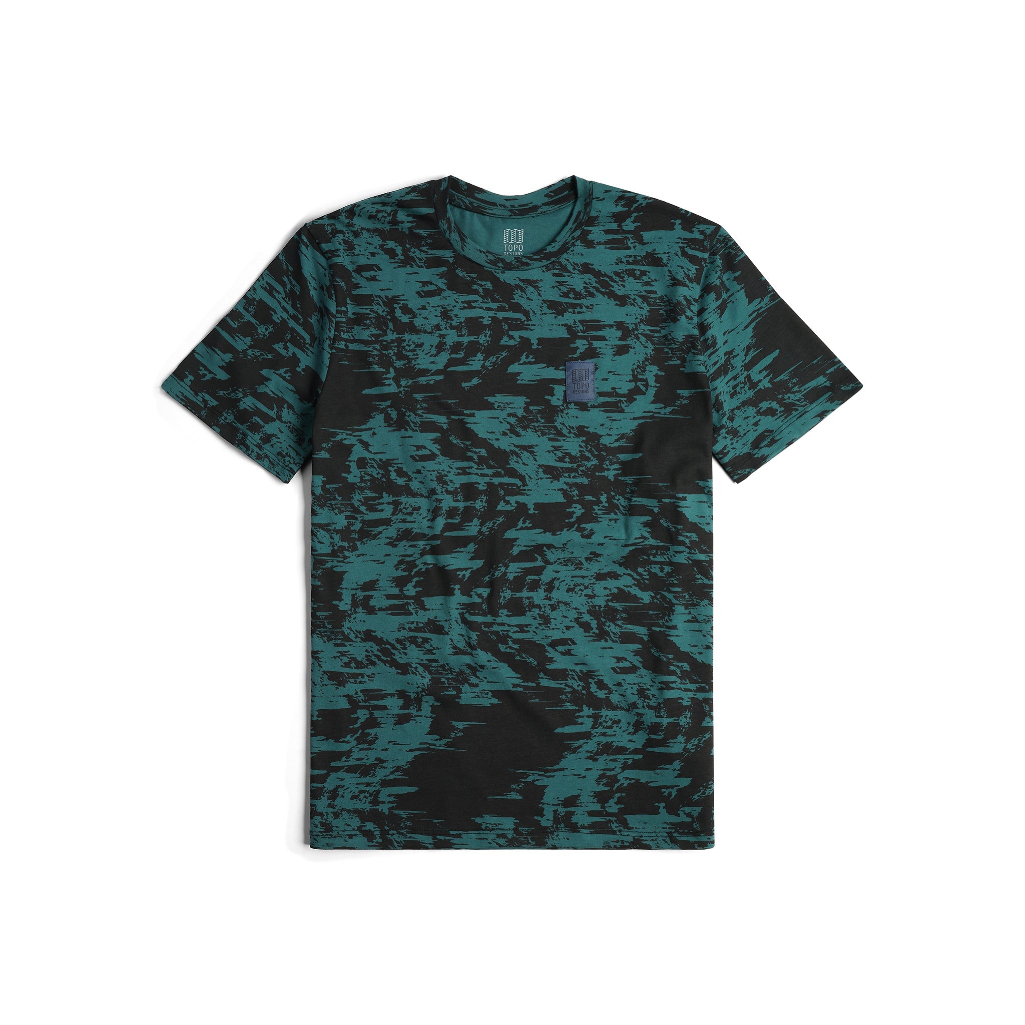 Men's Splintered Tee in "Forest Multi"