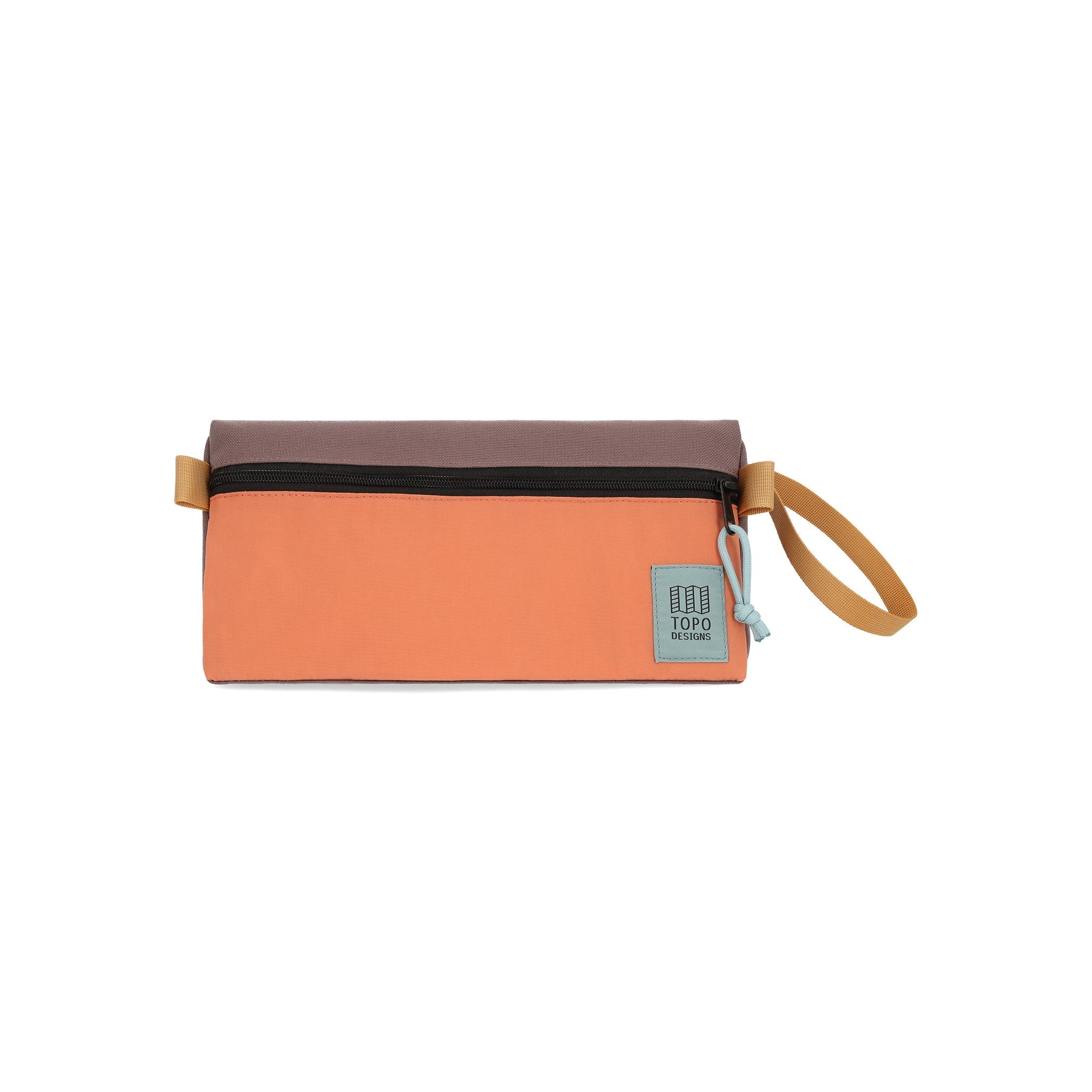 Topo Designs Dopp Kit in "Coral / Peppercorn".