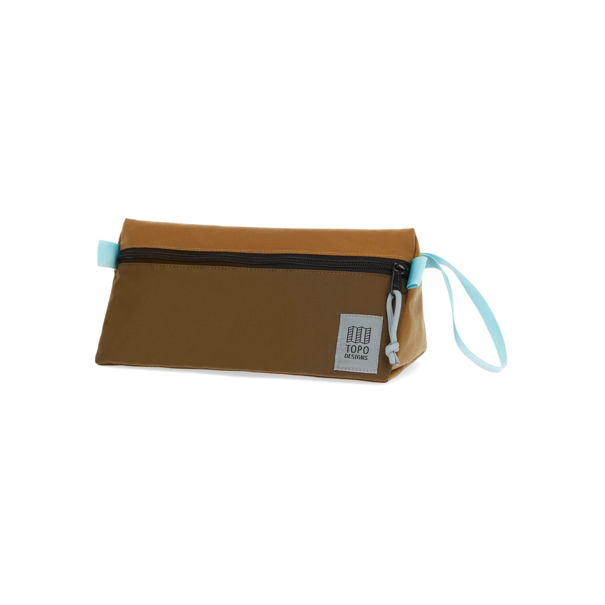 Topo Designs Dopp Kit in "Desert Palm / Pond Blue".