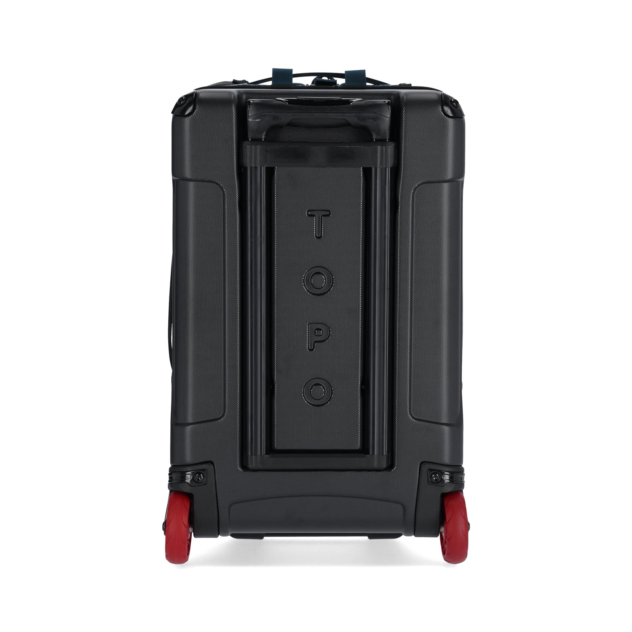 Front View of Topo Designs Apex Travel Roller Bag in "Pond Blue"