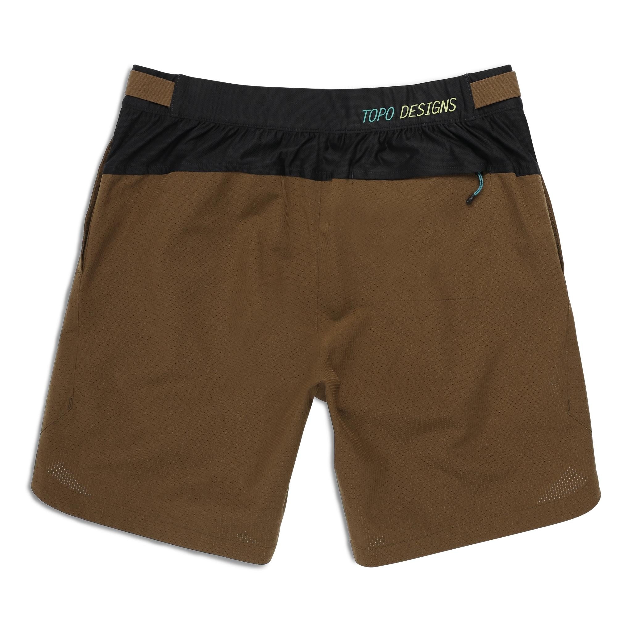 Back View of Topo Designs Global Trek Shorts 7" - Men's in "Desert Palm"