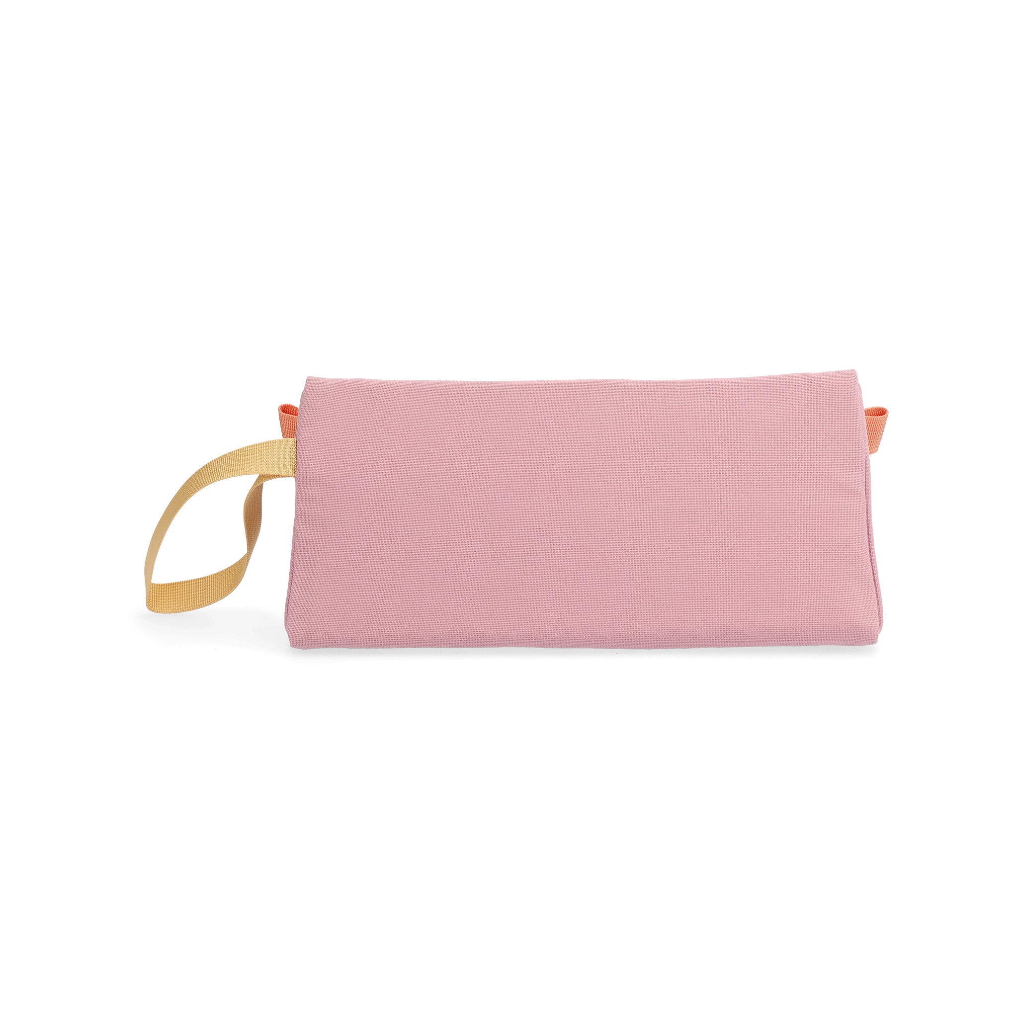 Back View of Topo Designs Dopp Kit in "Rose / Geode Green"