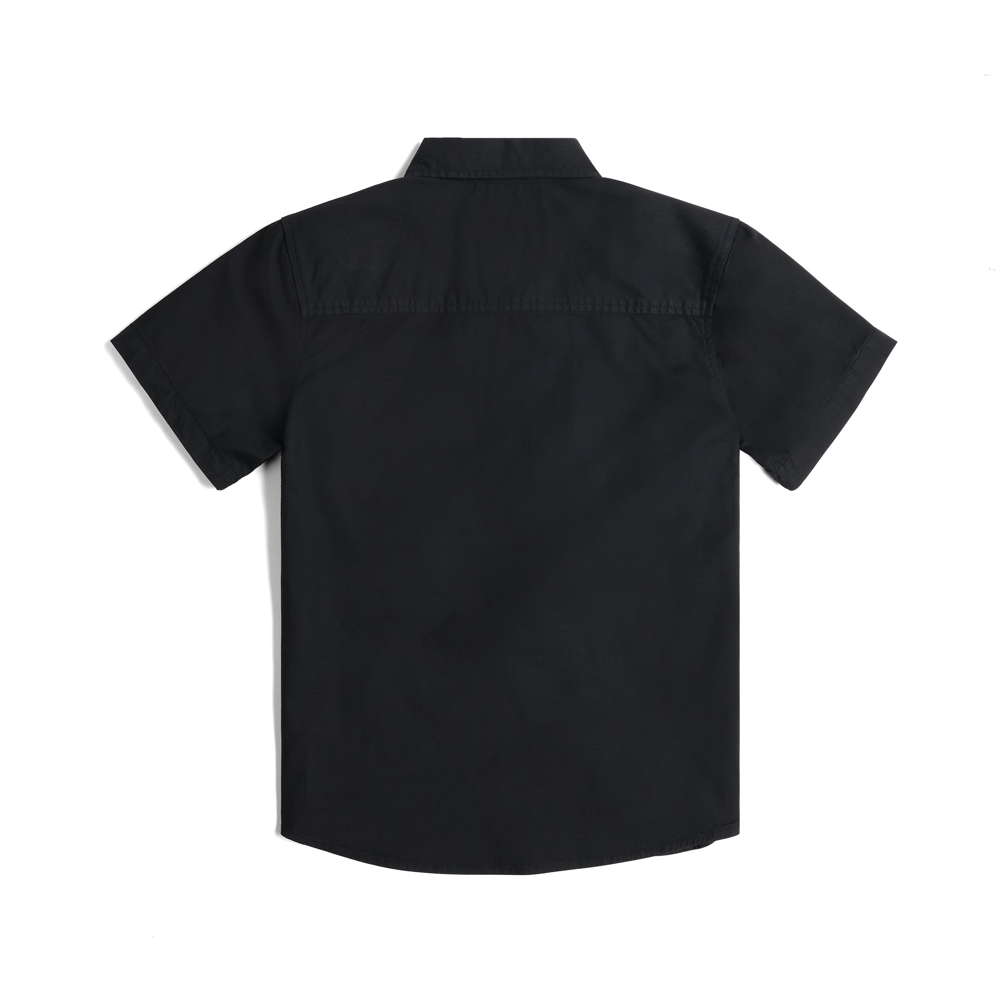 Back View of Topo Designs Dirt Desert Shirt Ss - Women's in "Black"