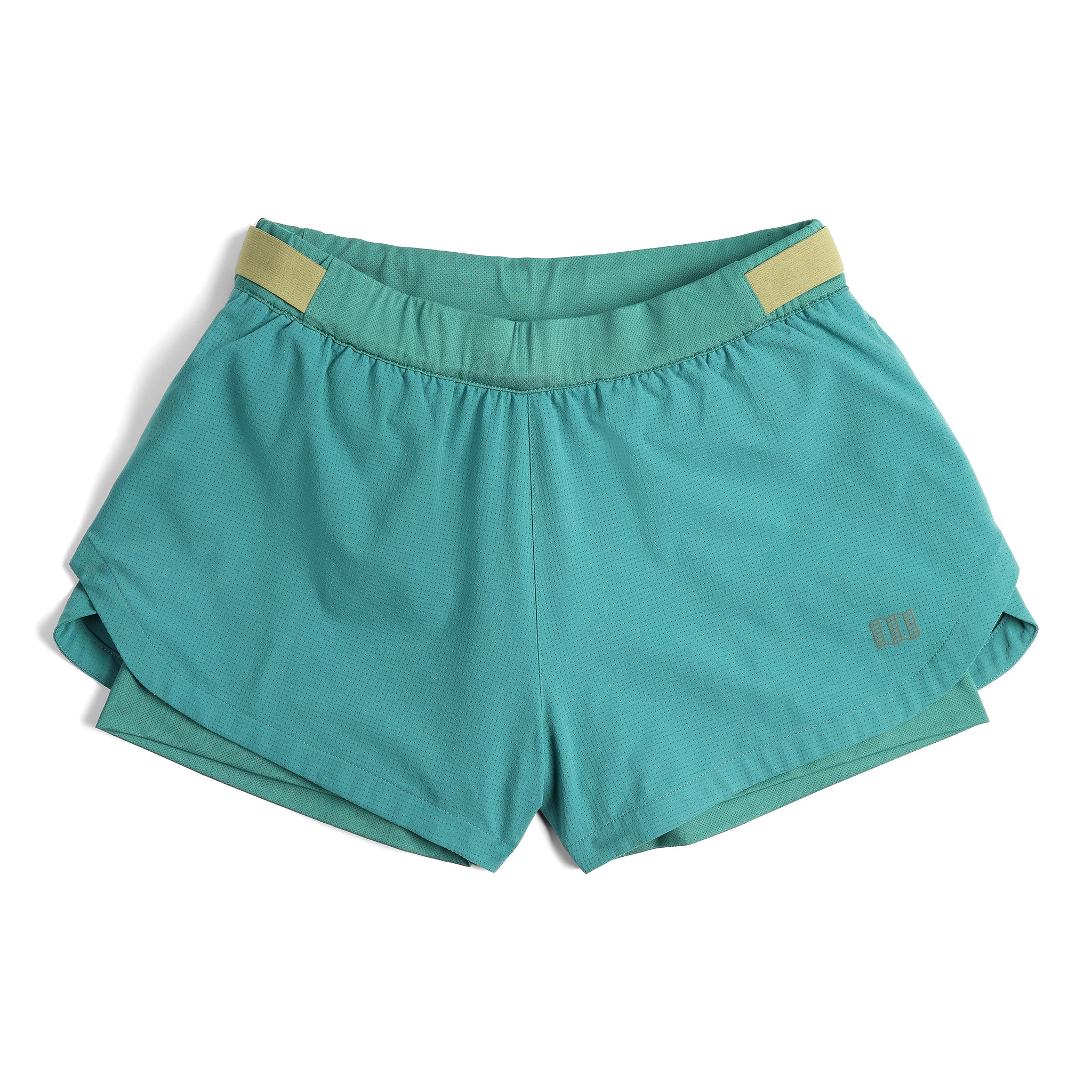 Front View of Topo Designs Global Trek Shorts - Women's in "Caribbean"