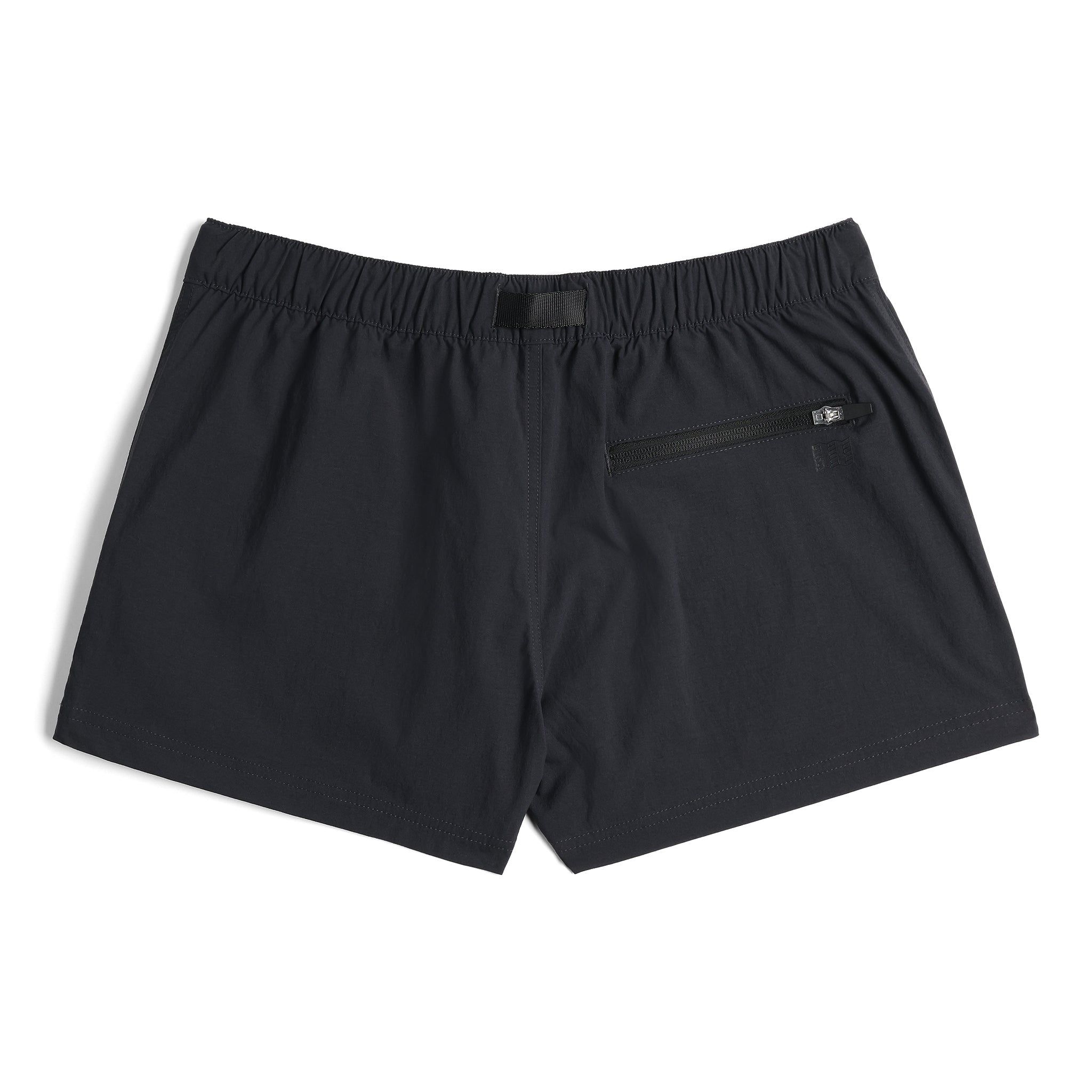 Back View of Topo Designs Retro River Shorts - Women's in "Black"