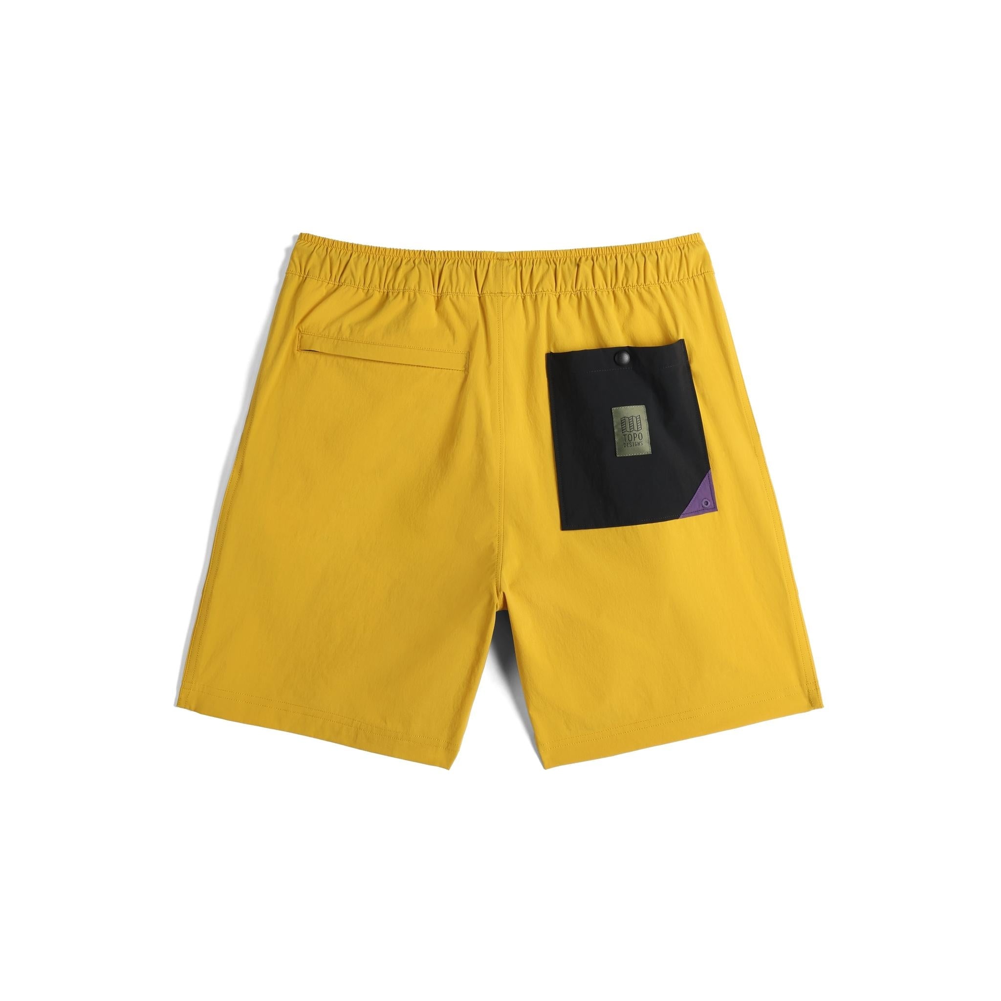 Back View of Topo Designs Mesa Shorts - Men's in "Honey"