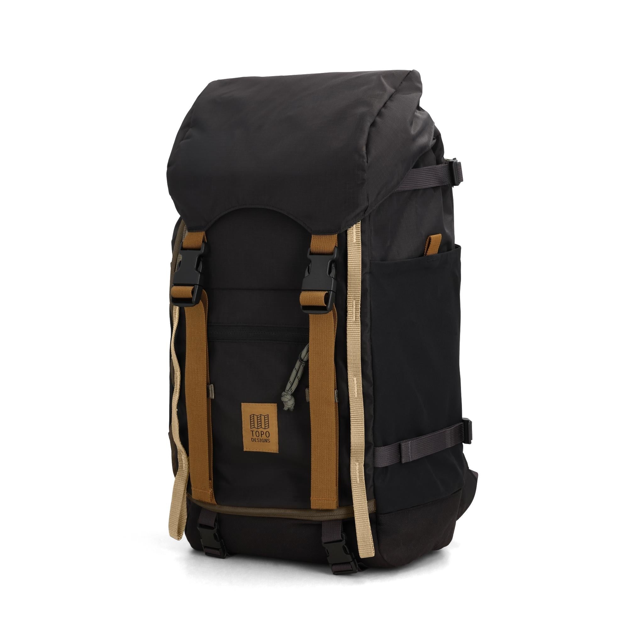 Front View of Topo Designs Rover Trail Pack 22L in "Black / Neutral"