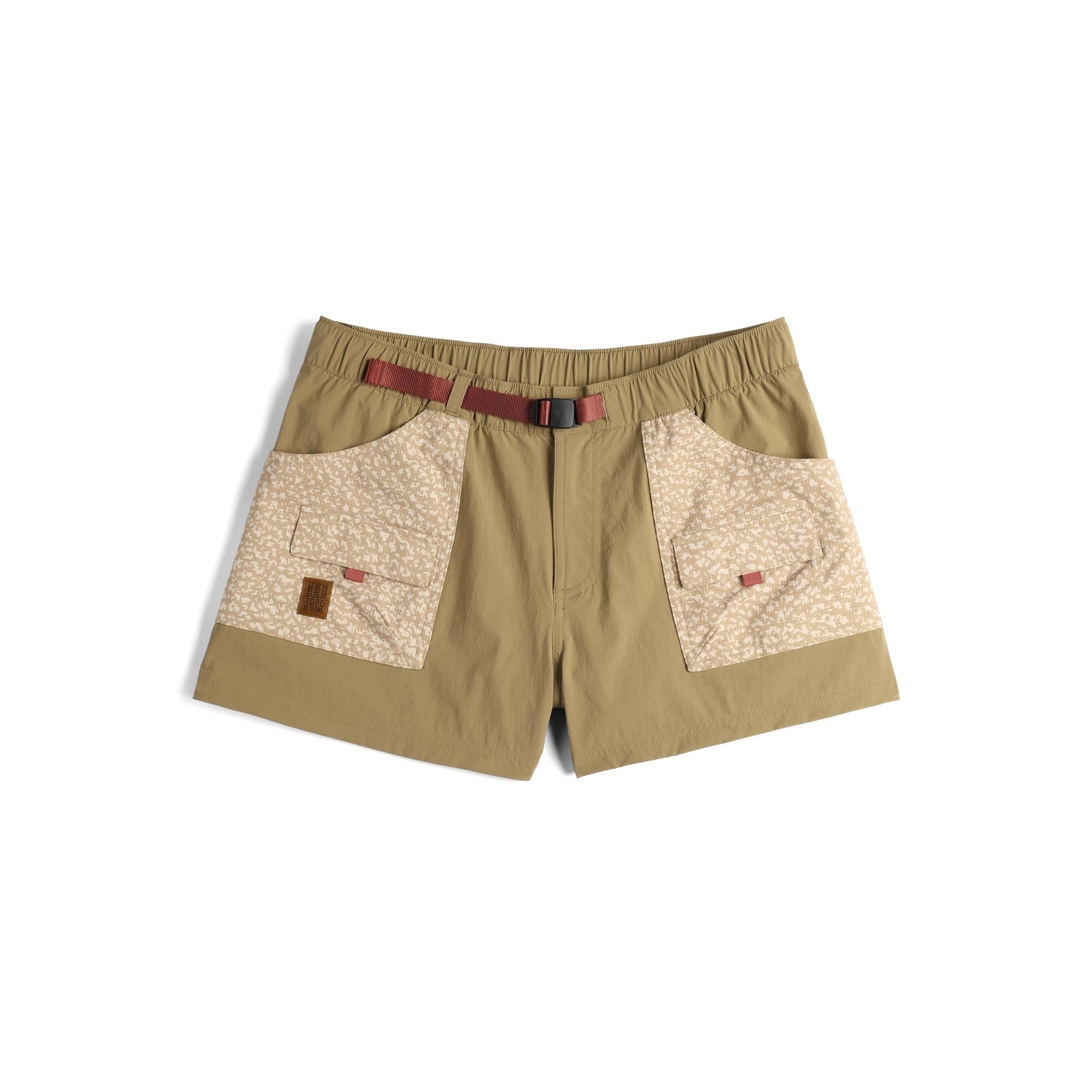 Front View of Topo Designs Retro River Shorts - Women's in "Elmwood / Crackle"