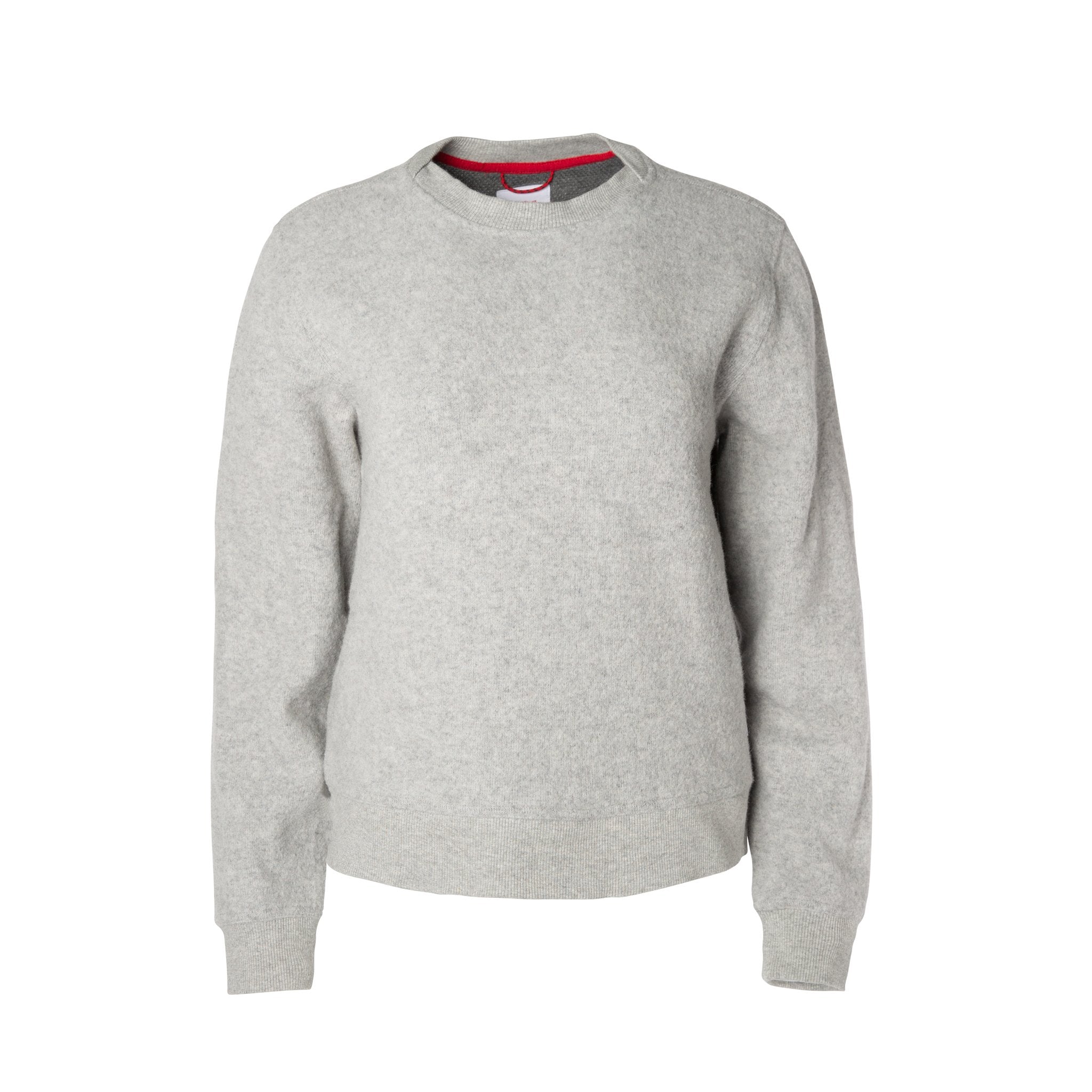 Front product shot of women's global sweater in "Gray".