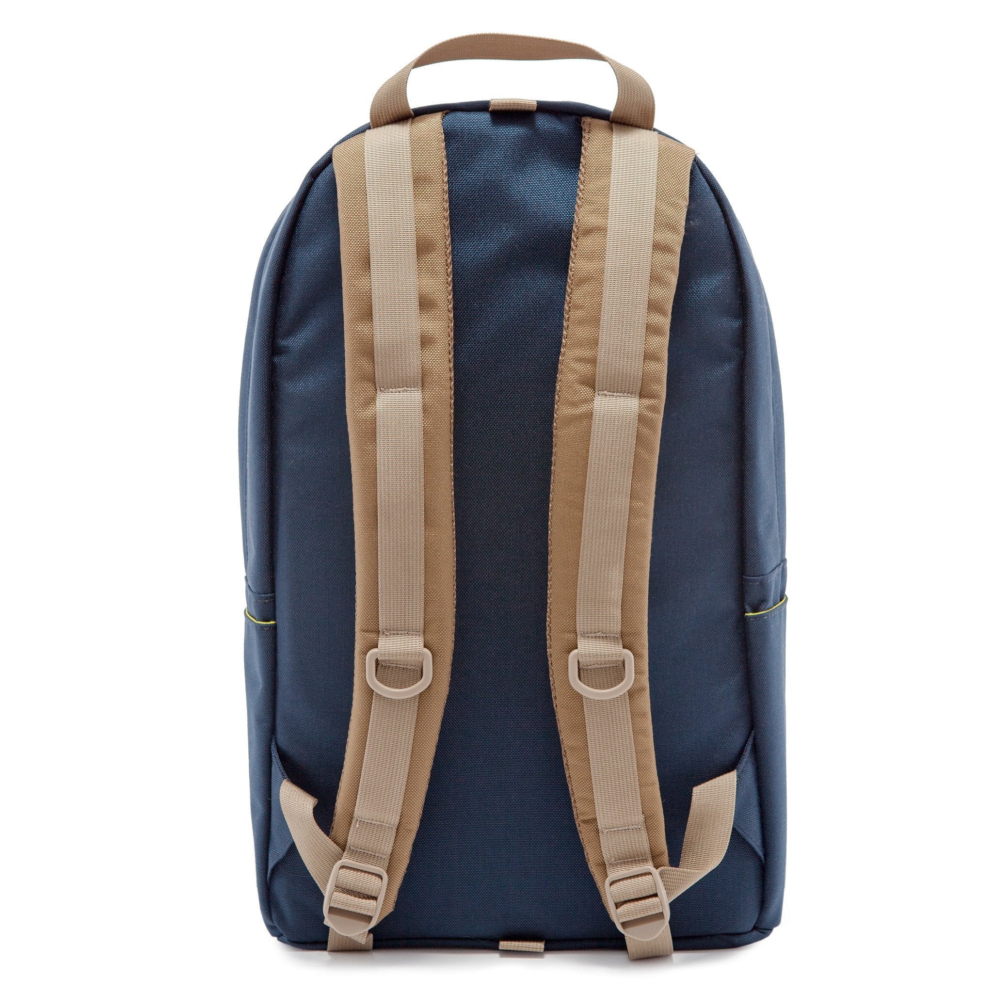 Backpack straps on Topo Designs Daypack in Navy.